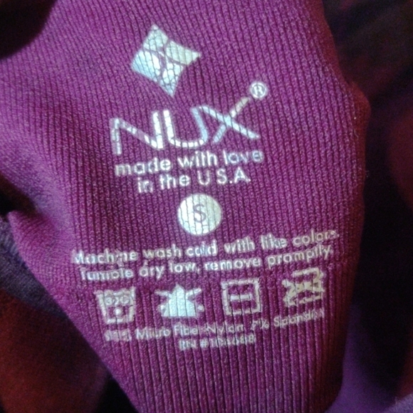 Nux S raspberry/black athletic tank tie dye. - Picture 5 of 6